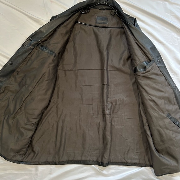 Harbor Bay 100% Men’s Black Leather Jacket - Picture 8 of 10